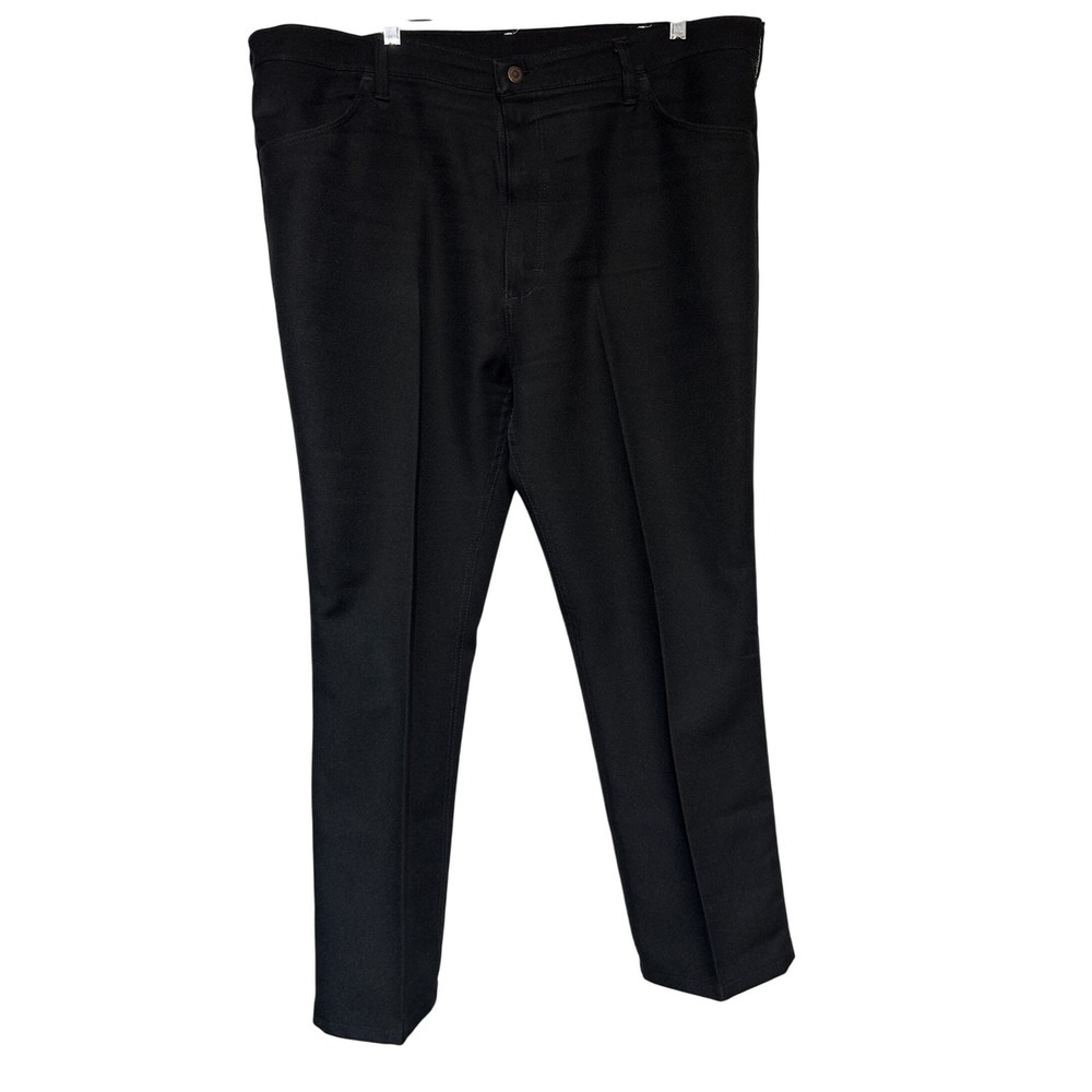 Wrangler Mens Black Straight Leg Vintage Grandpa Core Wrancher ‎ Size 44x29